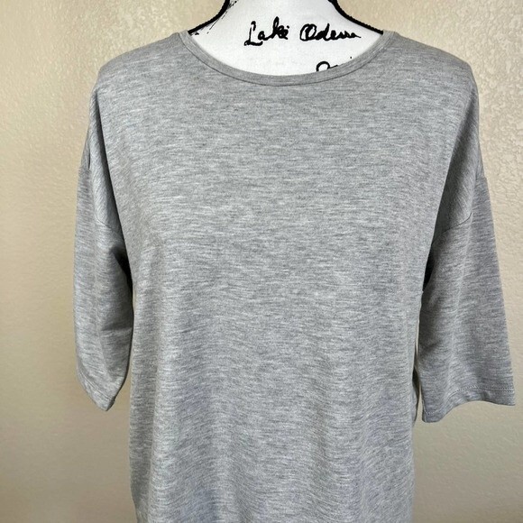 Romeo & Juliet Couture grey sweatshirt women relax fit 3/4 sleeve size M - Picture 9 of 11
